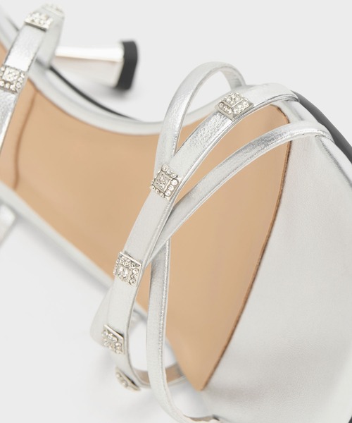 「CHARLES & KEITH」 ミュール 23.5cm ライラック レディース_画像6
