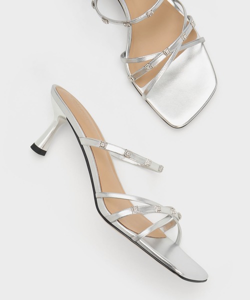「CHARLES & KEITH」 ミュール 23.5cm ライラック レディース_画像7