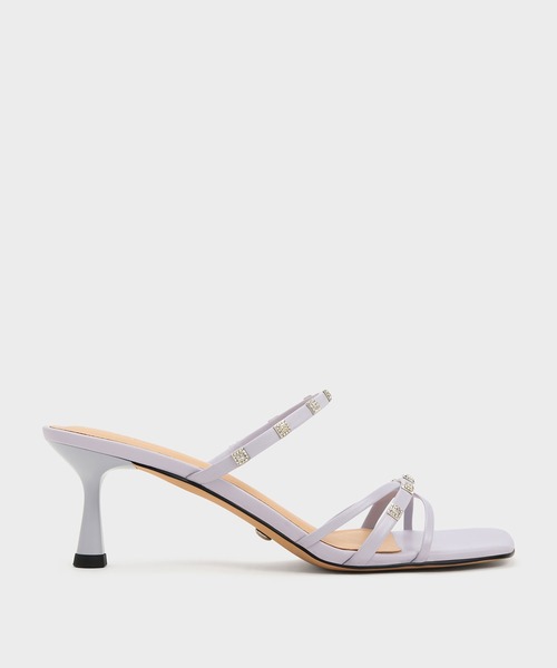 「CHARLES & KEITH」 ミュール 23.5cm ライラック レディース_画像8