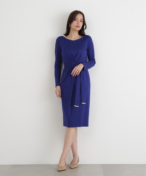 メタルピン付きクロスタックワンピース ピンキー アンド ダイアン セール】メタルピン付きクロスタックワンピース（ワンピース