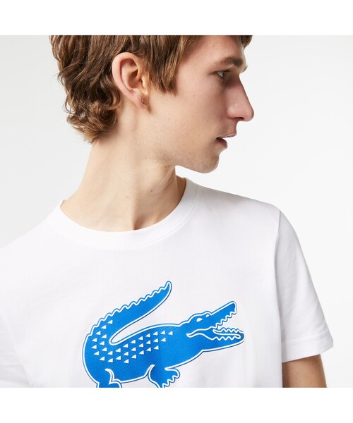 「LACOSTE」 半袖Tシャツ 5 ダークネイビー メンズ_画像4