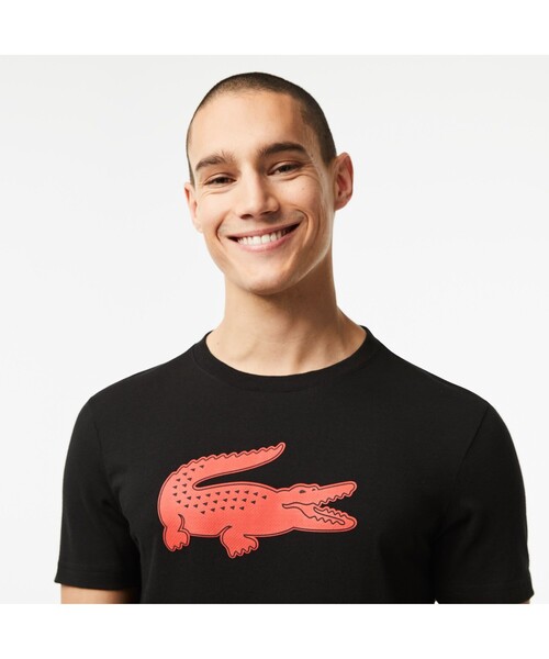 「LACOSTE」 半袖Tシャツ 5 ダークネイビー メンズ_画像5