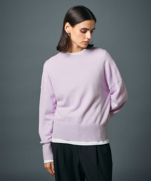 N.O.R.C ニット セーター 「CASHMERE100%」カシミヤクルーネックニット