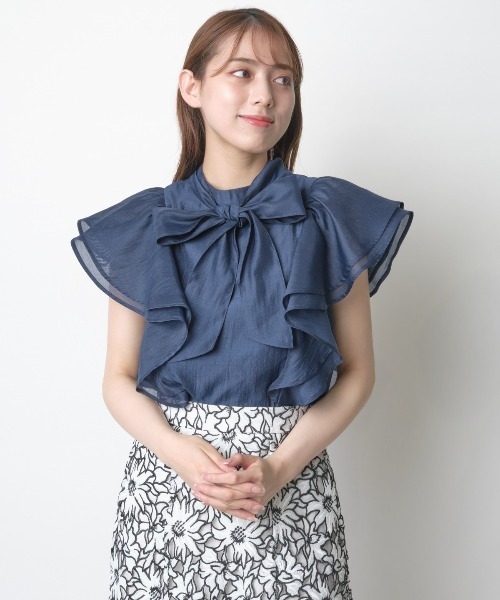 「WILLSELECTION」 半袖ブラウス MEDIUM ピンク レディース_画像4