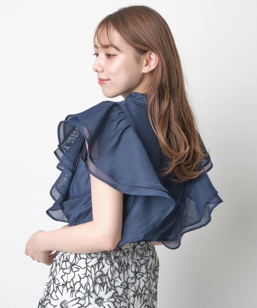 「WILLSELECTION」 半袖ブラウス MEDIUM ピンク レディース_画像5