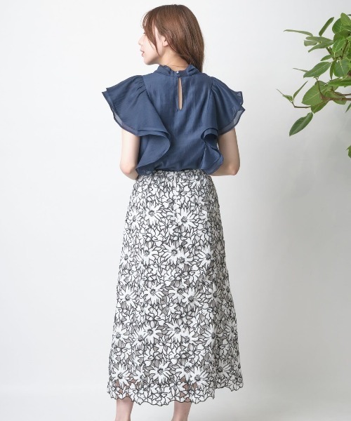 「WILLSELECTION」 半袖ブラウス MEDIUM ピンク レディース_画像6