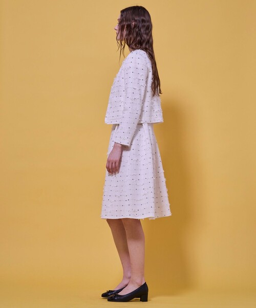 TOCCA（トッカ） ジャケット ノーカラージャケット FLOWER HIDE AND