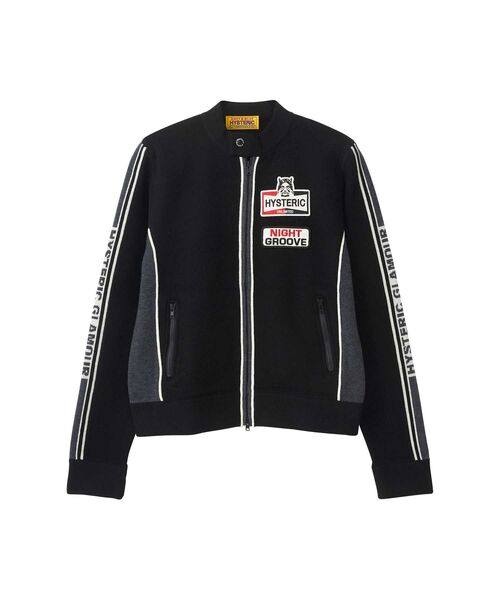 Hysteric Glamour ジップアップジャケット　ガールワッペン ヒステリックグラマー ワッペンガール ジップアップ ナイロン
