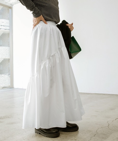 「BONLECILL」 フレアスカート FREE アイボリー レディース_画像5