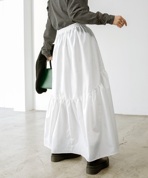 「BONLECILL」 フレアスカート FREE アイボリー レディース_画像6