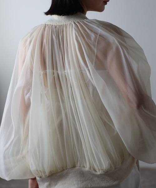 「r.」 ナイロンブルゾン FREE グレー レディース_画像2