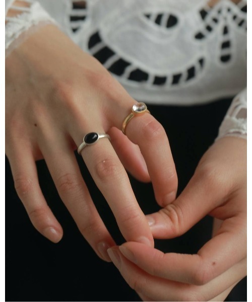 指輪 リング Stone Thin RIng レディースの画像