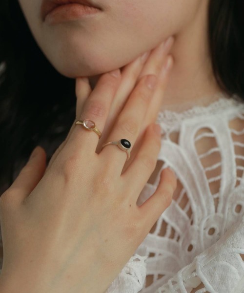 指輪 リング Stone Thin RIng レディースの画像