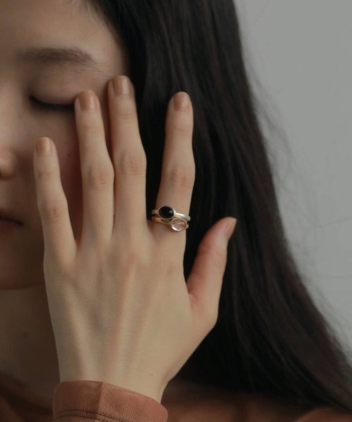 指輪 リング Stone Thin RIng レディースの画像