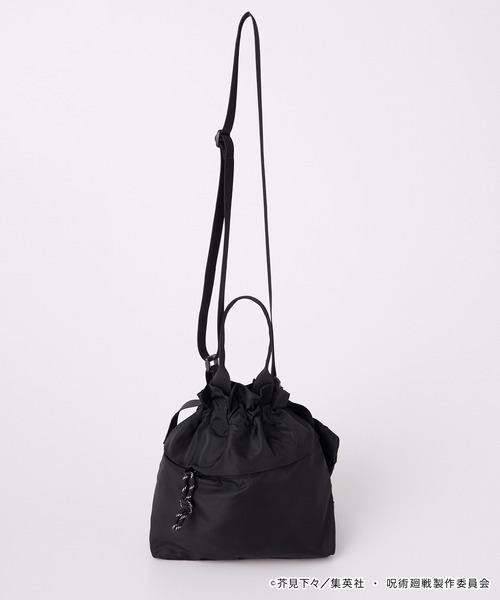 ショルダーバッグ 「呪術廻戦」別注 2WAY ポーチ付き ワッペン刺繍