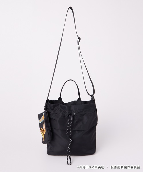 ショルダーバッグ 「呪術廻戦」別注 2WAY ポーチ付き ワッペン刺繍