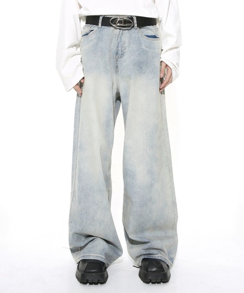 「WESTBOY」 デニムパンツ L ライトブルー メンズ_画像3