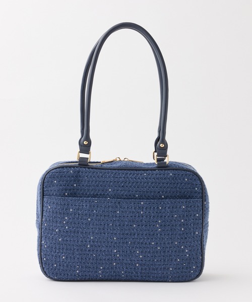 Seemi.by NICE CLAUP ボストンバッグ 「Seemi.」ツイードスクエア