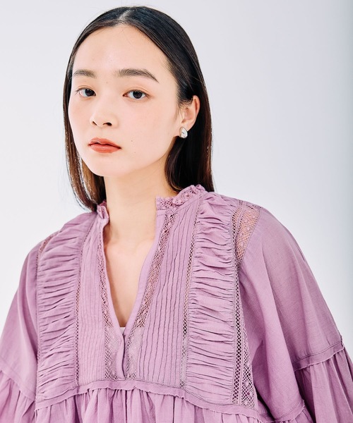 「LEPSIM」 長袖ブラウス FREE オフホワイト レディース_画像5