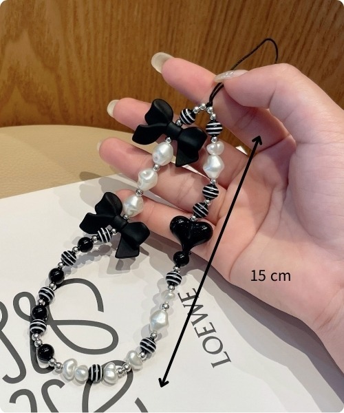 I.O.E モノトーン ビーズチャームストラップ : ZOZOTOWN Yahoo!店