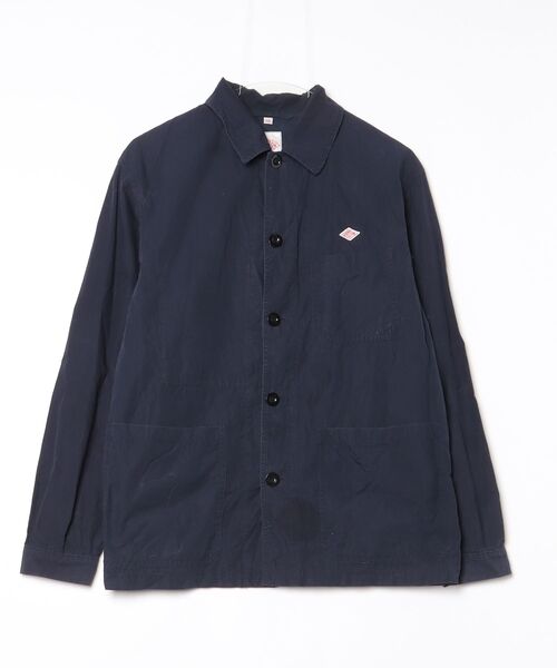 Danton（ダントン） ワンポイント長袖シャツ 38 ネイビー メンズ