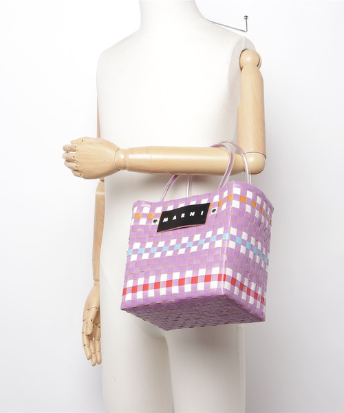 「MARNI MARKET」 かごバッグ FREE ライトパープル レディース_画像7