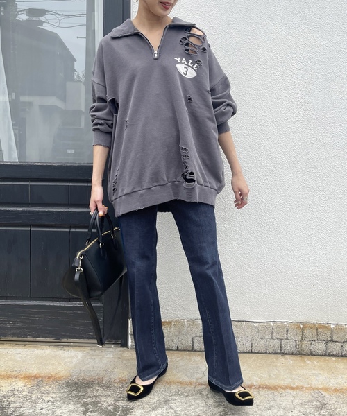 「RED CARD TOKYO」 デニムパンツ 24 ネイビー レディース_画像2