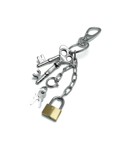 新品 VAULTROOM ボルトルーム パドロックキーホルダー シルバー JAM HOME MADE（ジャムホームメイド） キーホルダー Jingling（ジング