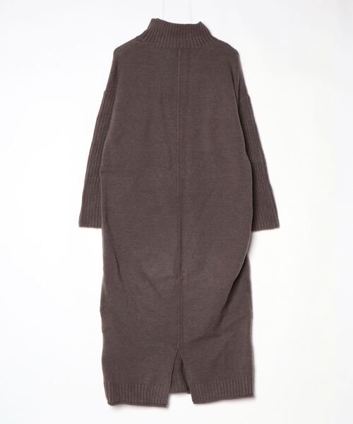 「Re:EDIT」 ニットワンピース LARGE チャコール レディースの画像2