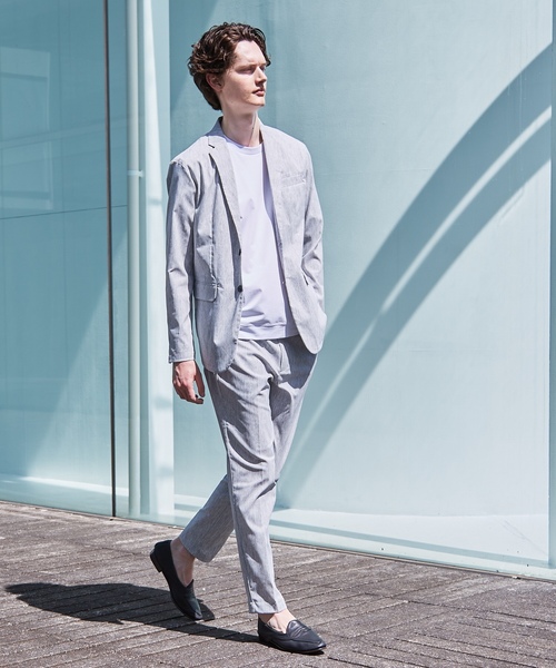 「ABAHOUSE GRAY」 スラックス 48 グレー系その他 メンズ_画像3