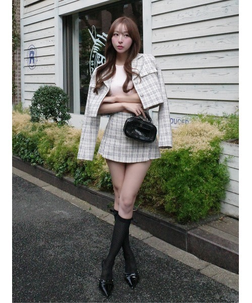 ダーリッチ Tweed ミニスコート Darich（ダーリッチ） スカート Vernal Tweed ミニスコート : ZOZOTOWN