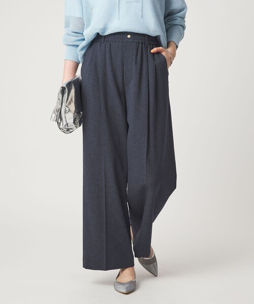 パンツ 「結論シリーズ」ニーハイワイドパンツ「size SHORT/TALLあり」 レディースの画像