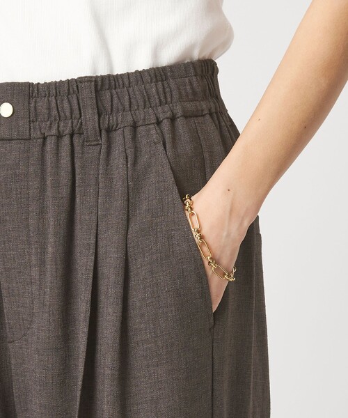 パンツ 「結論シリーズ」ニーハイワイドパンツ「size SHORT/TALLあり」 レディースの画像