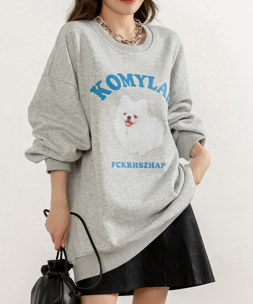 「DAY CLOSET」 スウェットカットソー FREE グレー レディース_画像2