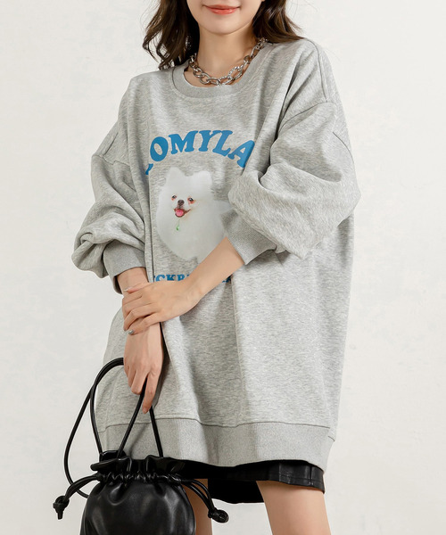 「DAY CLOSET」 スウェットカットソー FREE グレー レディース_画像5