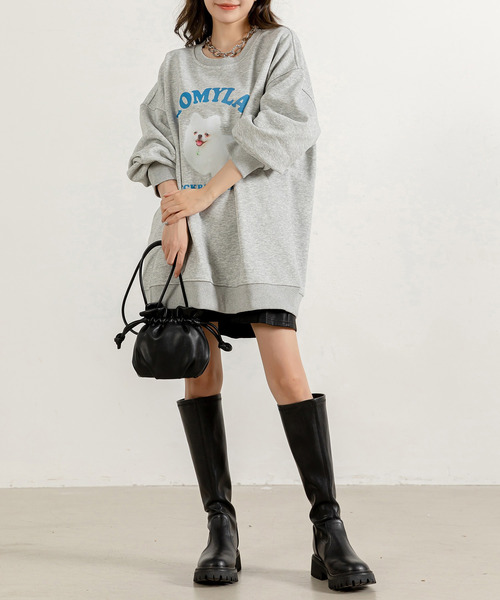 「DAY CLOSET」 スウェットカットソー FREE グレー レディース_画像7