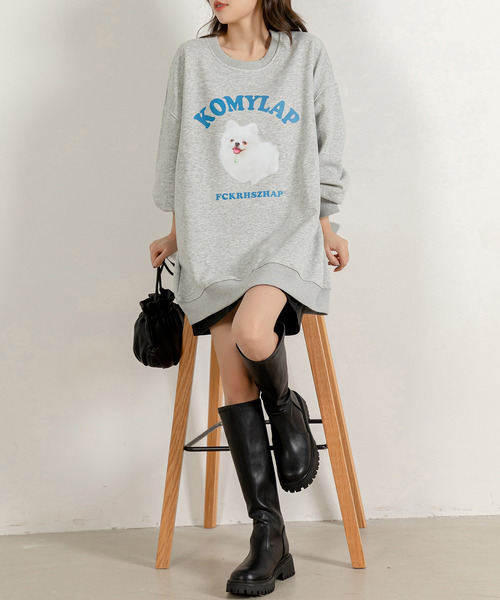 「DAY CLOSET」 スウェットカットソー FREE グレー レディース_画像8