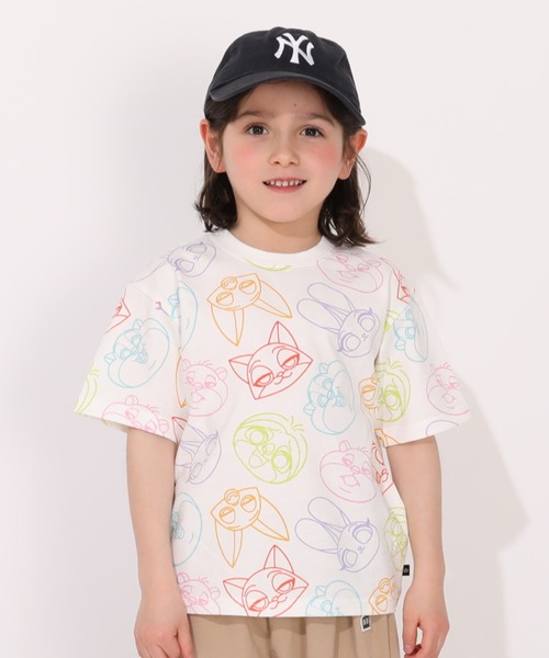 Disney（ディズニー） tシャツ WEB限定 ズートピア総柄Tシャツ 1331K