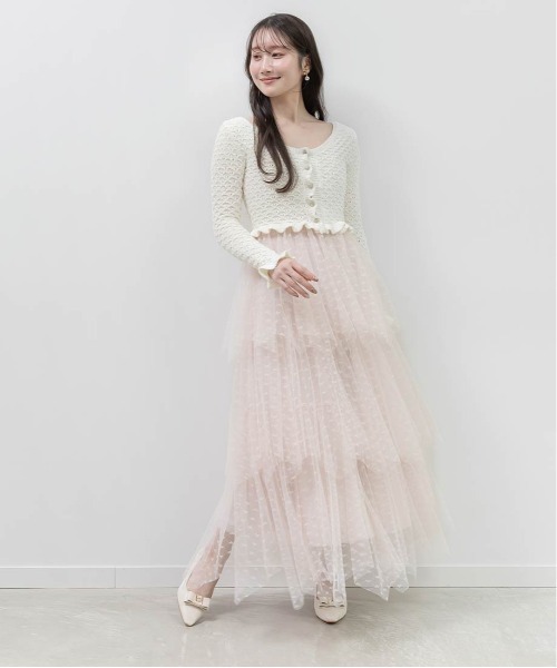 RANDA（ランダ） カーディガン 「Heart Collection」ハートビジュー