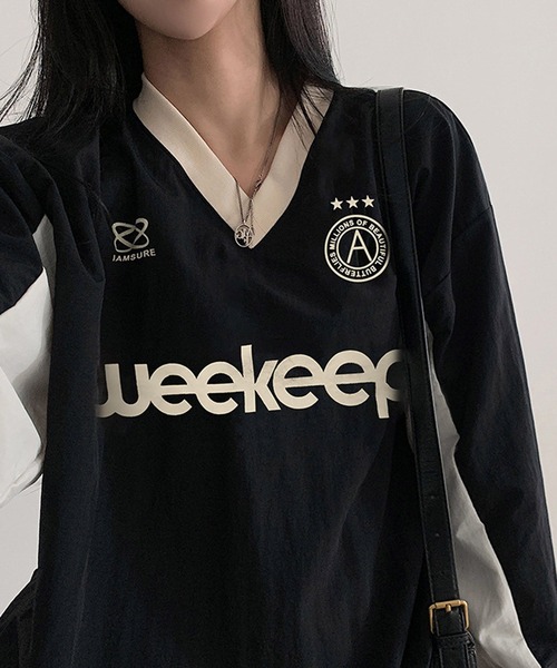 「MEMECLE」 長袖ブラウス M ネイビー レディース_画像3