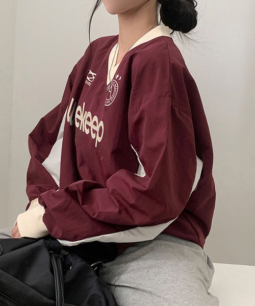 「MEMECLE」 長袖ブラウス M ネイビー レディース_画像5