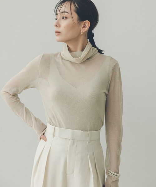 「anuans」 パンツ MEDIUM ブラック レディースの画像