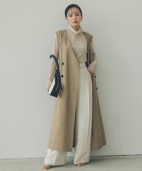 「anuans」 パンツ MEDIUM ブラック レディースの画像