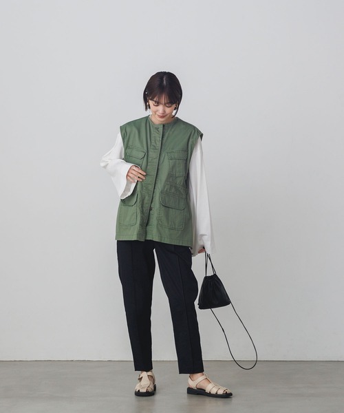 「hunch」 パンツ FREE カーキ レディース_画像9