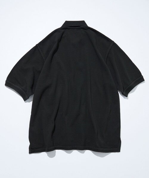 「CAHLUMN」 半袖ポロシャツ MEDIUM ネイビー メンズ_画像8