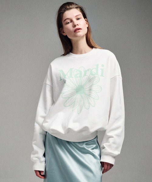 「Mardi Mercredi」 スウェットカットソー FREE レッド レディース_画像2