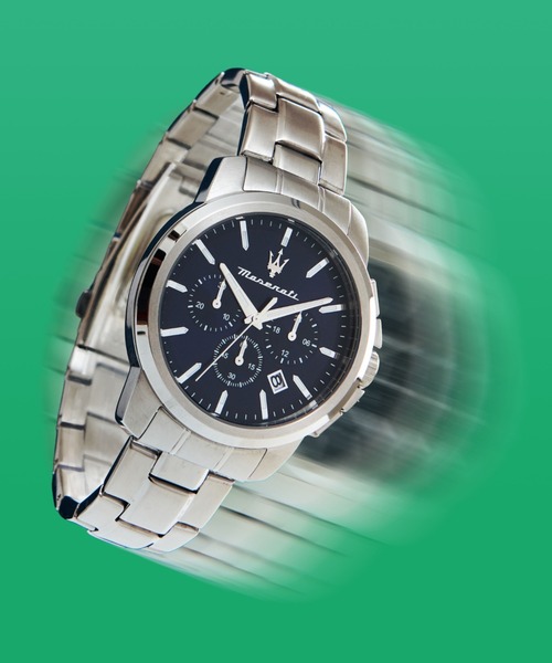腕時計 「Maserati/マセラティ」スクセッソ - 42ｍｍ クロノ  シルバー ブレスレット メンズ レディースの画像