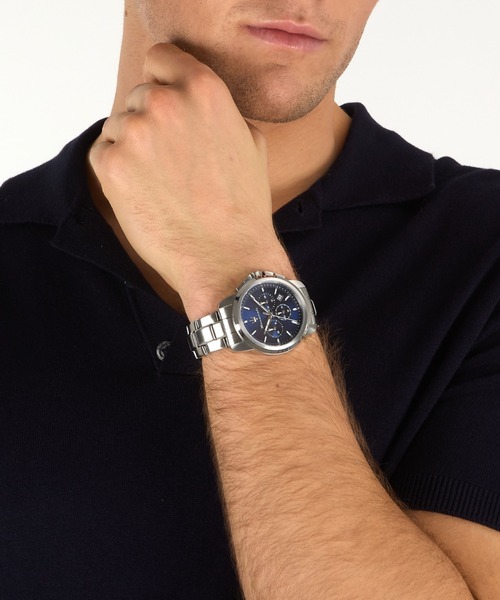 腕時計 「Maserati/マセラティ」スクセッソ - 42ｍｍ クロノ  シルバー ブレスレット メンズ レディースの画像