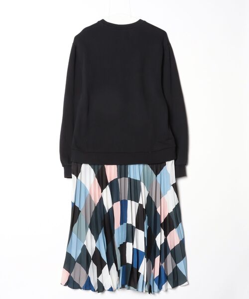 「Markus Lupfer 」 花柄ドッキングワンピース X-SMALL ブラック レディース_画像2