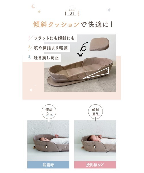 LASIEM（ラシエム） ベビー 「助産師監修」ベッドインベッド ベビー